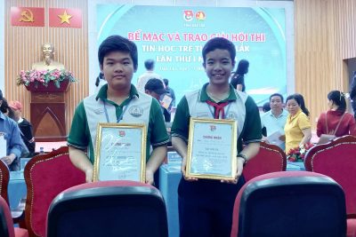 Trường THCS Nguyễn Tất Thành đã tham gia và đạt giải tại Hội thi Tin học trẻ tỉnh Đắk Lắk lần thứ I năm 2026