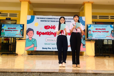 TRƯỜNG THCS NGUYỄN TẤT THÀNH TỔ CHỨC CUỘC THI HÙNG BIỆN TIẾNG ANH CẤP TRƯỜNG, NĂM HỌC 2025 – 2026