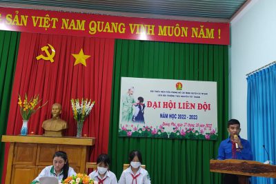Liên đội Trường THCS Nguyễn Tất Thành Tổ chức Đại hội Liên đội Năm học 2022-2023